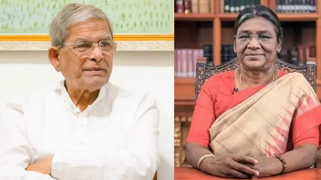মির্জা ফখরুল ইসলামকে ভারতের রাষ্ট্রপতি দ্রৌপদী মুর্মুর অভিনন্দন